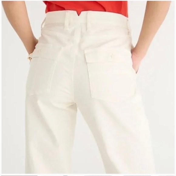 JCrew garmet dyed cargo pant in chino twill size 26 Natural NWT - Picture 3 of 12
